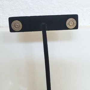 Bullet stud earrings